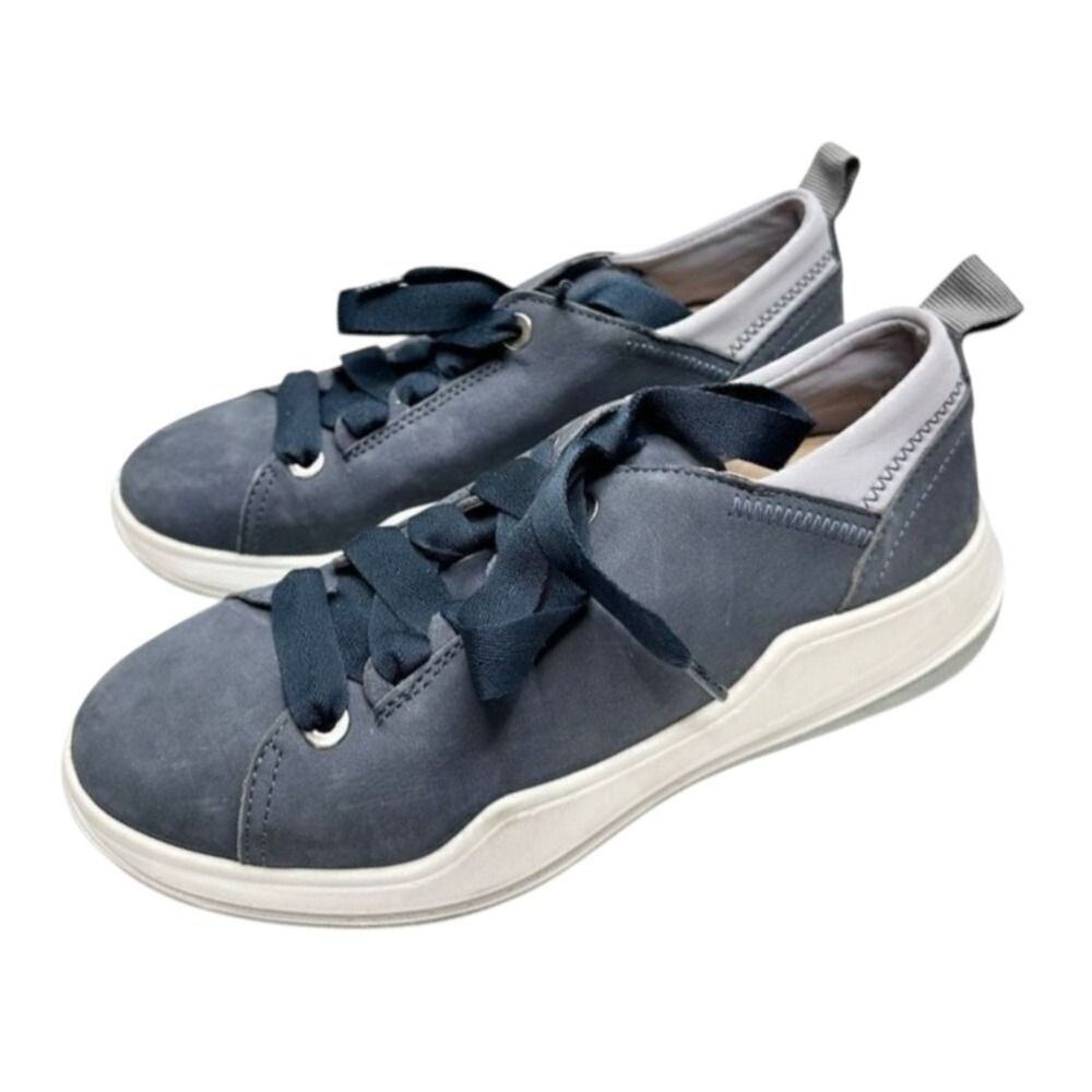Romika Blue‎ Suede Leather Lace Up Comfort Sneakers Women's Size 6US